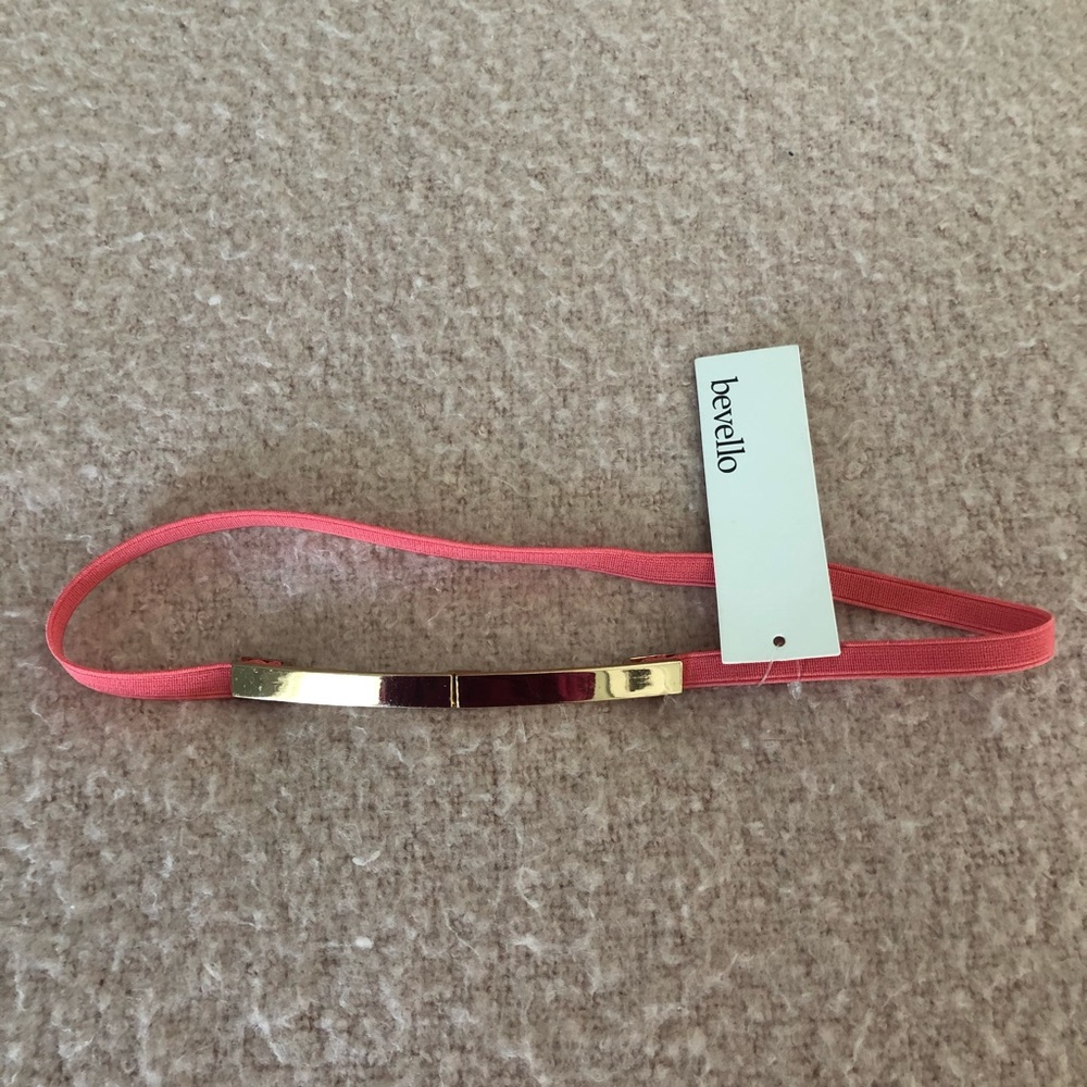 NWT Pink Belt with Gold Clasp